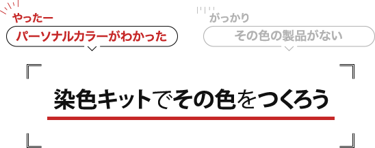 染色キットでその色をつくろう